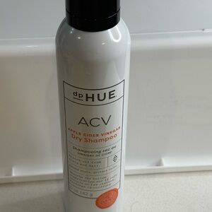 HUE ACV Apple Cider Vinegar Dry Shampoo - White with Black Cap and Orange Accent